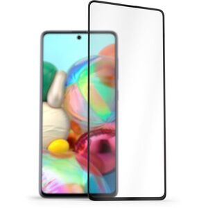 AlzaGuard FullCover Glass Protector Samsung Galaxy A71 2.5D üvegfólia - fekete kép