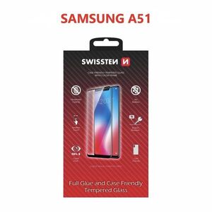 Swissten Case Friendly Samsung Galaxy A51 üvegfólia - fekete kép