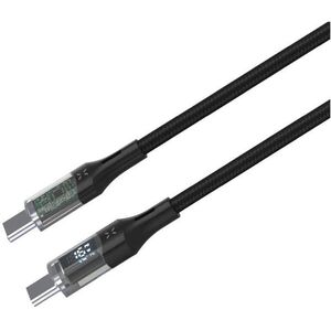 FIXED Cable USB-C to USB-C, PD, 1, 2m, USB 2.0, 100W, fekete kép