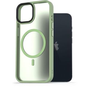 AlzaGuard Matte Case iPhone 13 MagSafe zöld tok kép