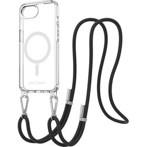 AlzaGuard Luxe Detach Lanyard Case Compatible with MagSafe for iPhone 16e / 17e fekete tok kép