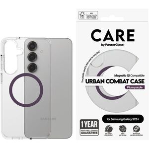 PanzerGlass CARE Urban Combat Samsung Galaxy S25+ átlátszó/lila Qi (Plum Purple) tok kép