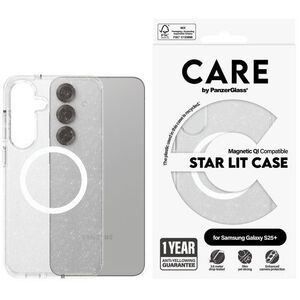 PanzerGlass CARE kryt Samsung Galaxy S25+ Star Lit csillogó / fehér Qi tok kép