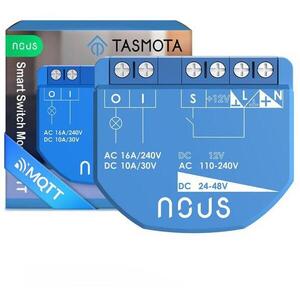 Nous B1T WiFi Tasmota kapcsolómodul (1 csatorna, fogyasztásmérés nélkül, ESP32) kép
