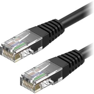 AlzaPower Patch CAT6 UTP 15m - fekete kép
