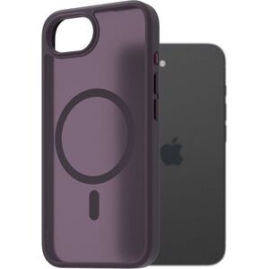 AlzaGuard Matte Case Compatible with Magsafe iPhone 16e / 17e sötétlila tok kép
