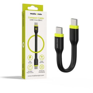 Mobile Origin Compact Cable USB-C to USB-C Black kép