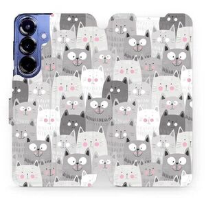 Mobiwear Samsung Galaxy S25 Plus flip tok - macskák kép
