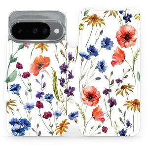 Mobiwear Flip Google Pixel 10 virágok tok kép
