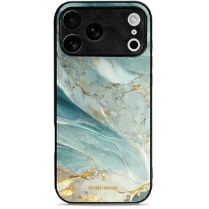 Mobiwear Glossy Apple iPhone 17 Pro Max zöldes márvány fényes tok kép