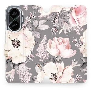 Mobiwear Flip Xiaomi Poco F7 virágok tok kép