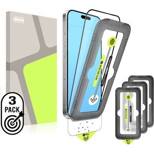 Tempered Glass Protector pro iPhone 15 Pro Max + öntisztító applikátor (3 pack) kép