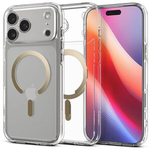Spigen Ultra Hybrid MagSafe Clear Gold iPhone 17 Pro tok kép