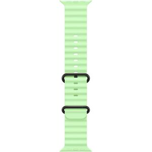Apple Watch 49 mm Óceán szíj - élénk neonzöld / fekete titán kép