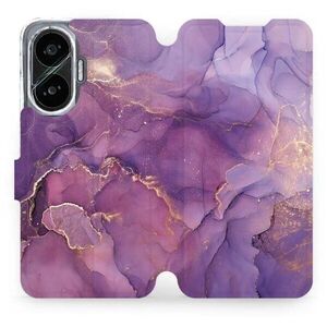 Mobiwear Flip Xiaomi Poco F7 lila márvány tok kép