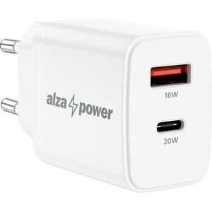 AlzaPower Compact A530 20W töltőfej, Fehér kép