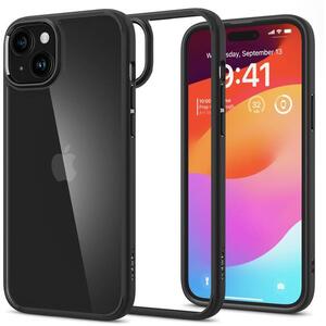 Spigen Ultra Hybrid Matte Black iPhone 15 tok kép
