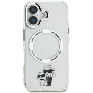 Karl Lagerfeld IML Karl and Choupette MagSafe iPhone 16 átlátszó tok kép