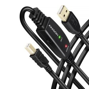AXAGON ADR-220B USB 2.0 Active Connecting / Repeater Cable, USB-A to USB-B, 20 m kép