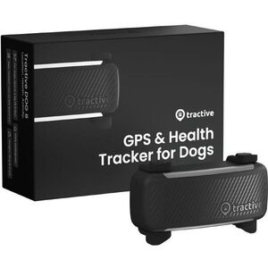 Tractive DOG 6 - GPS nyomkövető kutyáknak és egészségügyi monitor, fekete szín kép