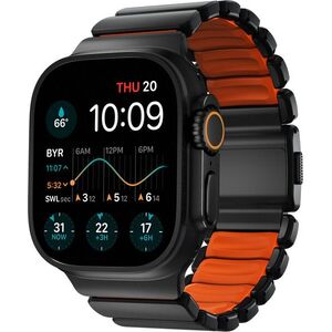 Nomad Stratos Band AW 45 / 46 / 49 mm - Black Titanium Ultra Orange FKM kép