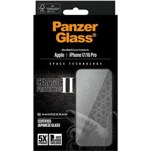 PanzerGlass Ceramic II Apple iPhone 17 / iPhone 16 Pro üvegfólia + felhelyező keret kép