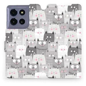 Mobiwear Flip Motorola Moto G86 5G cicák tok kép