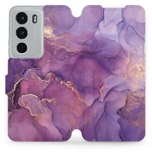 Mobiwear Flip Realme C71 lila márvány tok kép