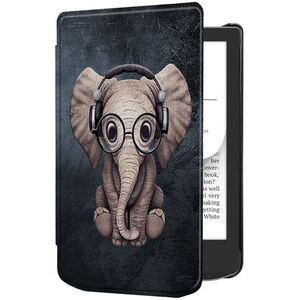 B-SAFE Lock 3601 PocketBook 619/ 629/ 634 elefánt mintás tok kép