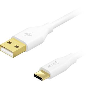 AlzaPower 2-Pack Core Charge USB-A és USB-C 2.0 között, 2m, fehér kép