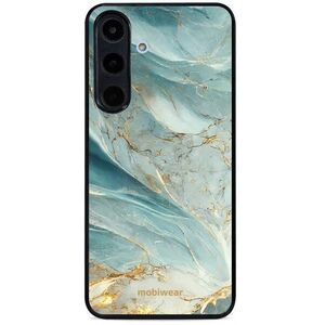 Mobiwear Glossy, fényes tok, Samsung Galaxy S25 FE, zöldes márvány kép