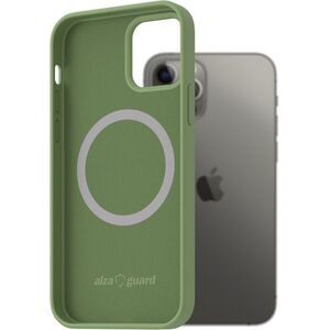 AlzaGuard iPhone 12 / 12 Pro zöld szilikon MagSafe tok kép