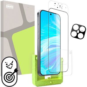 Tempered Glass Protector, Xiaomi 15T Pro modellhez (önfelhelyező applikátor keret) + védőüveg kamerához kép
