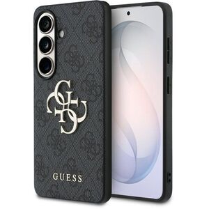 Guess PU 4G Metal Logo Samsung Galaxy S26+ Grey tok kép