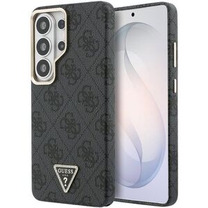 Guess PU Leather 4G Strass Triangle Logo Gold Frame Magnetic Samsung Galaxy S26 Ultra tok kép