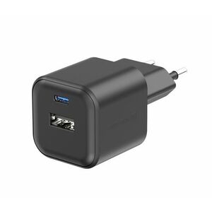 Swissten 12 W 1x USB-C + 1x USB-A töltőfej - fekete kép