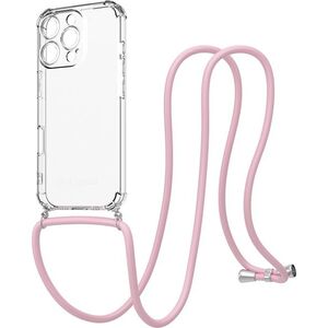 AlzaGuard Luxe Lanyard Case iPhone 16 Pro rózsaszín tok kép