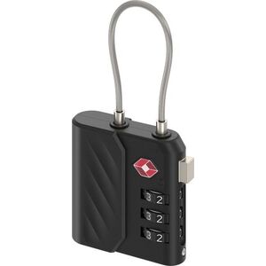 AlzaGuard Hero Tag in TSA lock with FindMy - fekete kép