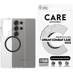 PanzerGlass CARE Urban Combat Samsung Galaxy S25 Ultra átlátszó/fekete Qi tok kép