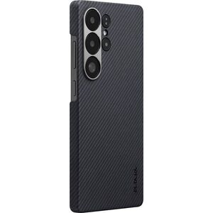 Pitaka UltraSlim Case Black/Grey Twill Samsung Galaxy S25 Ultra tok kép