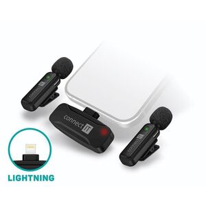 CONNECT IT Wireless Lavalier Lightning (2 db + receiver) készlet kép