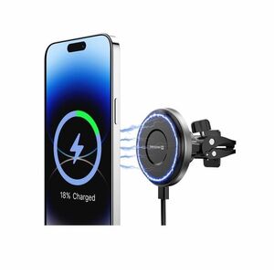Swissten Airhold Mágneses tartó szellőzőrácsba, 15 W / 7, 5 W (MagSafe kompatibilis) kép