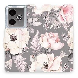 Mobiwear Flip Realme GT 7T virágok tok kép