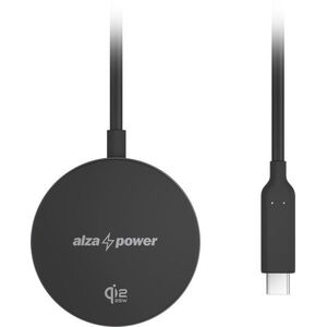 AlzaPower WQT120B Wireless Qi2.2 Charger, 25W, szürke kép