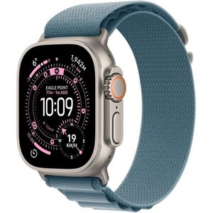 Apple Watch Ultra 3 49mm Natúr titán tok Világoskék alpesi pánttal - L kép