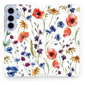 Mobiwear Flip Samsung Galaxy S25 FE virágok tok kép