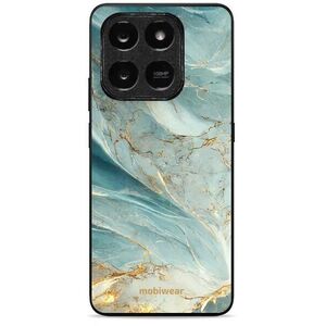 Mobiwear Glossy Honor Honor X7d / Honor 400 Smart 5G zöldes márványmintás fényes tok kép
