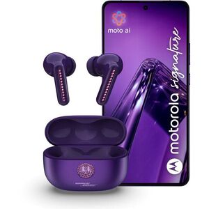 Motorola Signature Crystals by Swarovski 16GB/512GB Pantone Violet Indigo + Moto Buds 2 Plus kép