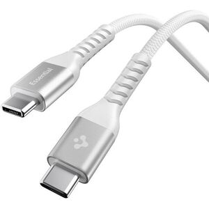 Spigen EB10010CCA Essential USB-C to USB-C Fabric Cable, 100 W, White kép