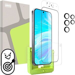 Tempered Glass Protector, Samsung Galaxy S25 Ultra készülékhez (önfelhelyező applikátor keret) + védőüveg kamerához kép